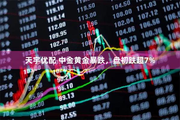 天宇优配 中金黄金暴跌，盘初跌超7%